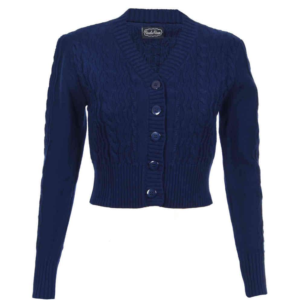 Voodoo Vixen - Mabel Cardigan - Blue